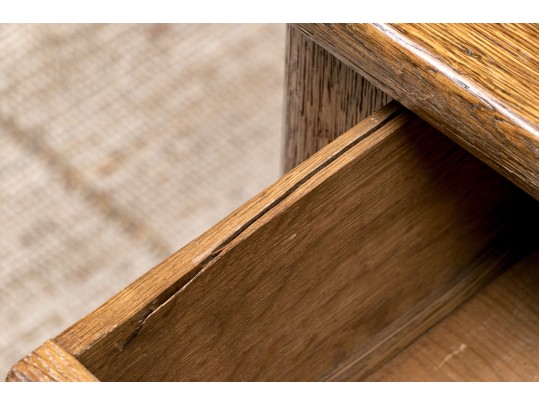 Antique Oak Writing Table 