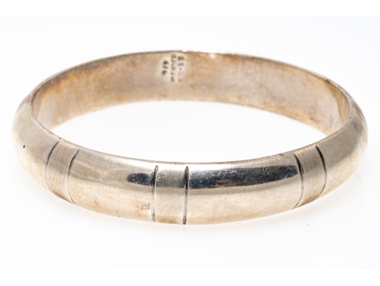 Sterling Bracelet, Brooch And Rings, Sizes 6.5