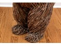 Playful Three Foot Wicker Teddy Bear