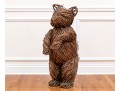 Playful Three Foot Wicker Teddy Bear