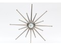 Vintage Sunburst Battery Table Clock By Surya India