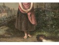 19th Century Oil On Canvas, Genre Scene With House Maid