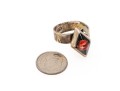 Sterling Bracelet, Brooch And Rings, Sizes 6.5