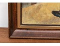 Vintage Oil On Artist Board, Ballerina
