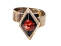 Sterling Bracelet, Brooch And Rings, Sizes 6.5