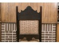 Antique Carved Oak Hall Chair 