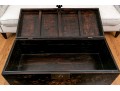 Chinese Black Lacquered Chest On Stand