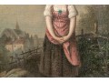 19th Century Oil On Canvas, Genre Scene With House Maid