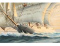 Antique Oil On Canvas, Clipper Ship Ca. 1936, Signed Philipps