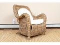 Three Pieces Vintage Woven Wicker 