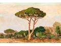 Luigi Salsiccioni Toci (Italy, 1895-1968) Oil On Canvas, Italian Landscape 