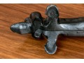 Black Painted Iron Boot Scrape Dachshund Shaped