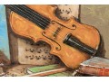 Signed Oil On Canvas, Musical Still Life