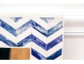 Chic Indigo Chevron Wall Mirror