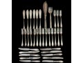 Two Partial Sets Of Quality Continental Silverplate Complementary Flatware