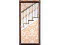 Vintage Hitchcock Style Dark Stained Maple Mirror