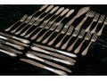 Two Partial Sets Of Quality Continental Silverplate Complementary Flatware