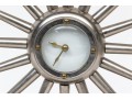 Vintage Sunburst Battery Table Clock By Surya India