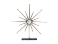 Vintage Sunburst Battery Table Clock By Surya India