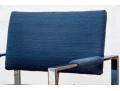 Pair Of Chrome Framed Upholstered Armchairs
