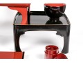 Group Of Asian Lacquered Stands, Cups And Bowls