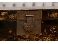 Chinese Black Lacquered Chest On Stand