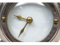 Vintage Sunburst Battery Table Clock By Surya India
