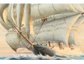 Antique Oil On Canvas, Clipper Ship Ca. 1936, Signed Philipps