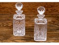 Pair Of Tiffany & Co. Square Glass Decanters