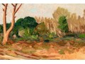 Luigi Salsiccioni Toci (Italy, 1895-1968) Oil On Canvas, Italian Landscape 