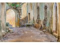 G. Darcy, Two Signed Watercolors On Paper, Mediterranean Village Streets