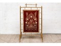 Fine Antique Embroidered Fire Screen 