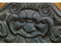 Antique Carved Oak Hall Chair 