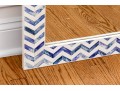 Chic Indigo Chevron Wall Mirror