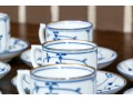 Vintage Continental Blue And White Porcelain Demitasse Set