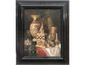 Ludwig Augustin (Austria, 1882- 1960) Antique Oil On Canvas, Still Life With Orientalia