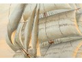 Antique Oil On Canvas, Clipper Ship Ca. 1936, Signed Philipps