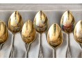 12 Antique German 800 Silver Demitasse Spoons, Boxed    4.105 Troy Ozs. 