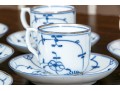 Vintage Continental Blue And White Porcelain Demitasse Set