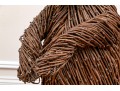 Playful Three Foot Wicker Teddy Bear
