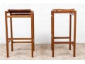 Pair Of Quentin Kelly For Infusion Furniture, Boston Wooden Counter Stools 