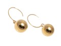 Stylish 14K High Polished Bead Earrings