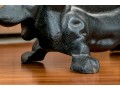 Black Painted Iron Boot Scrape Dachshund Shaped