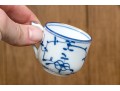 Vintage Continental Blue And White Porcelain Demitasse Set