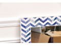 Chic Indigo Chevron Wall Mirror