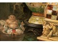 Ludwig Augustin (Austria, 1882- 1960) Antique Oil On Canvas, Still Life With Orientalia