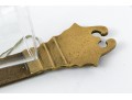 Pair Of Quality Heavy Brass And Glass Wall Sconces