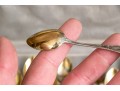 12 Antique German 800 Silver Demitasse Spoons, Boxed    4.105 Troy Ozs. 