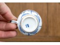 Vintage Continental Blue And White Porcelain Demitasse Set
