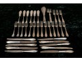 Two Partial Sets Of Quality Continental Silverplate Complementary Flatware